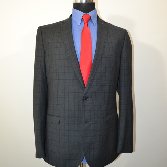 Nick Graham 42L Sport Coat Blazer Suit Jacket Gray